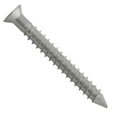 DeWalt Crete Flex 410 Stainless Steel Concrete and Masonry Screw Anchors #14 X 2 3/4" Phillips Trimfit Head (100/Pkg.) #DFM4EMF550