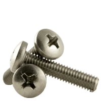 M2-0.40 x 12 mm (Fully Threaded) Stainless Steel A4 (316) Metric Machine Screws Pan Head Phillips (10000/Bulk Pkg.)