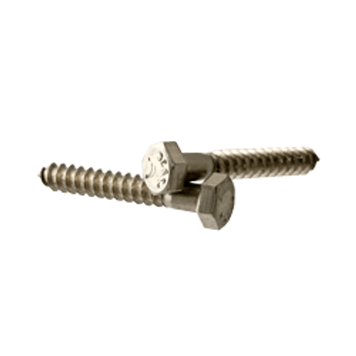 M8 x 30 mm Hex Lag Screws Stainless Steel A4 (316) (700/Bulk Pkg.)