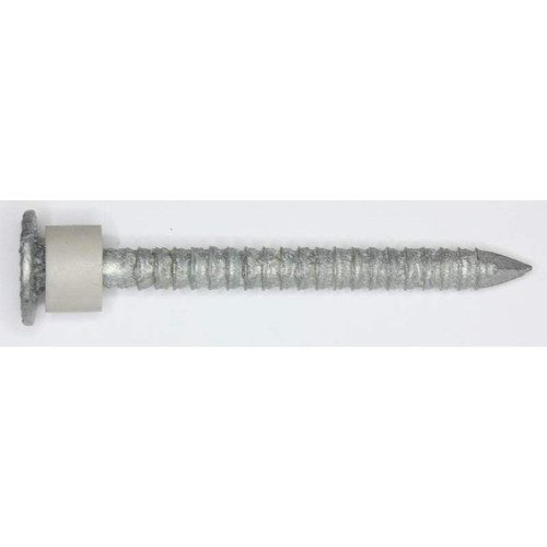 Hot-Dip Galvanized "Fat-Head" Gray Silicone Washer Nails, 2-1/2", 82 Nails/lb., 50 Lb. Box