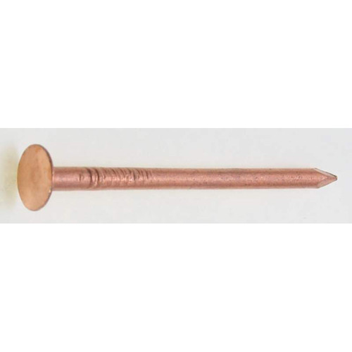 Copper Plain Shank Slating & Flashing Nails, 1-3/4", 115 Nails/lb., 5 Lb. Box, 6 Boxes