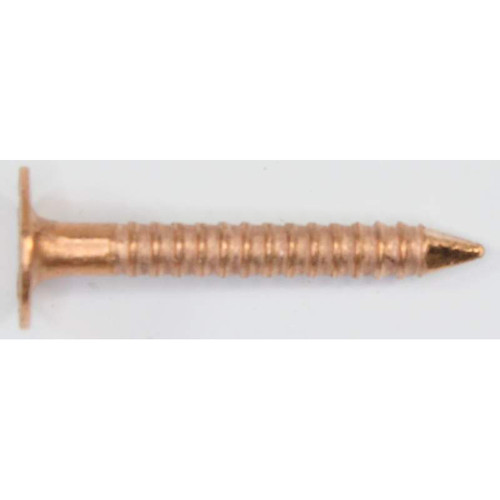 Copper Ring Shank Slating & Flashing Nails, 2-1/2", 84 Nails/lb., 25 Lb. Box