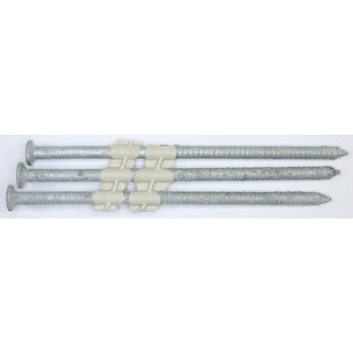 4-1/2", 20 Degree, Stick Collated Hot-Dip Galvanized Nails for Heavy Duty Applications, 900/Carton