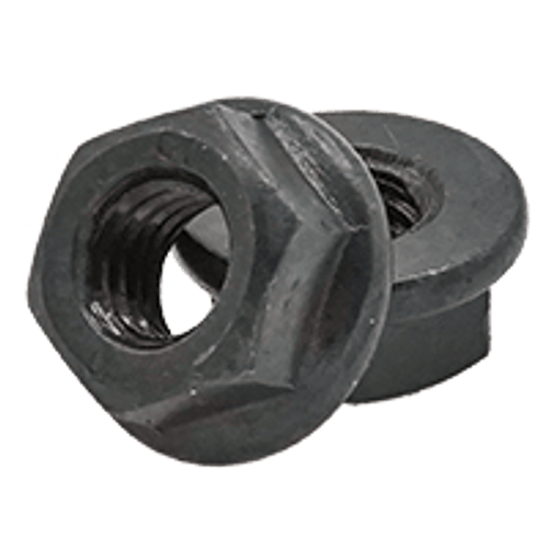 M14-2.00 Coarse Metric Class 10 Hex Flange Nut, Non Serrated, DIN 6923, Plain (500/Bulk Pkg.)