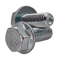 M16-2.00 X 40 mm (Fully Threaded) Coarse Hex Flange Screw Non Serrated DIN 6921 8.8 Zinc Cr+3 (150/Bulk Pkg.)
