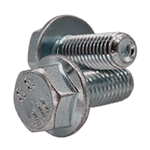 M10-1.50 X 45 mm (Partially Threaded) Coarse Hex Flange Screw Non Serrated DIN 6921 8.8 Zinc Cr+3 (450/Bulk Pkg.)