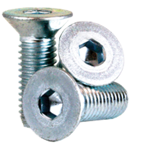 M4-0.70 x 40 mm (Partially Threaded) 10.9 Flat Socket Caps Coarse Alloy Zinc-Bake Cr+3 (2500/Bulk Pkg.)