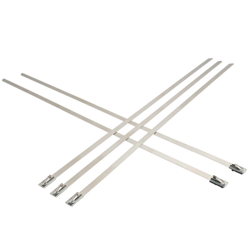 0.18"X20.5" 100 lb. Proferred Bead Self-Locking 304 Stainless Steel Ties (50/Pkg.)