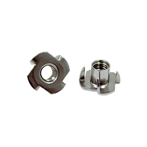 1/4"-20 X 7/16", 4 Prong Stainless Steel 18-8 Tee Nut (500/Pkg.)