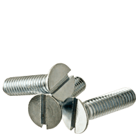 M3-0.50 x 16 mm (Fully Threaded) Stainless Steel Metric Flat Slotted Machine Screws A2 (10000/Bulk Pkg.)