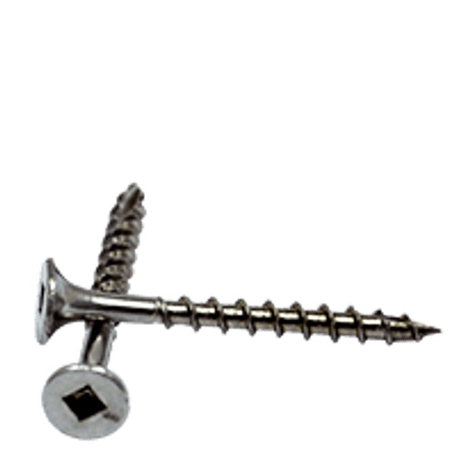 #10-8 x 3" Stainless Steel 18-8 Square Bugle Head Deck Screws (Drywall Screw) Type 17 (1200/Bulk Pkg.)