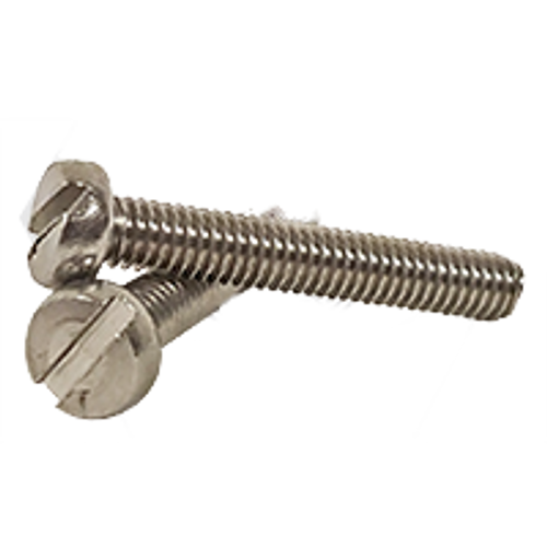 M5-0.80 x 12 mm (Fully Threaded) Stainless Steel Cheese Slotted Machine Screws, DIN 84, A2 (500/Pkg.)