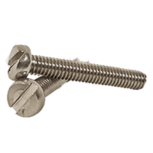 M4-0.70 x 40 mm (Fully Threaded) Stainless Steel Cheese Slotted Machine Screws, DIN 84, A2 (500/Pkg.)