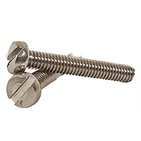 M4-0.70 x 20 mm (Fully Threaded) Stainless Steel Cheese Slotted Machine Screws, DIN 84, A2 (1000/Pkg.)