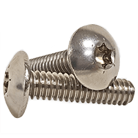 1/4"-20 x 5/8" (Fully Threaded) Stainless Steel T27 Drive Size 6-Lobe Truss Head Machine Screws A2 (18-8) (1500/Bulk Pkg.)