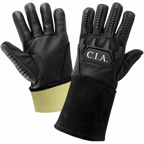 Cut, Impact and Flame Resistant Grain Goatskin Mig/Tig Welding Glove Size 10(XL) 12 Pair, #CIA200MTG-10(XL)