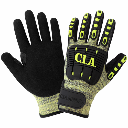 Vise Gripter C.I.A. Cut and Puncture Resistant Glove with Hook and Loop Knit Wrist- Size 8(M) 12 Pair, #CIA609MFV-8(M)
