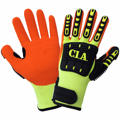 Vise Gripter C.I.A. Cut and Impact Resistant Mach Finish
Nitrile-Dipped Palm High-Visibility Glove Size 7(S) 12 Pair, #CIA995MFV-7(S)