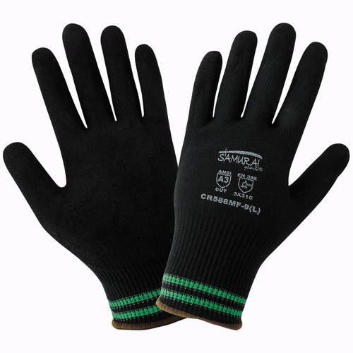 Samurai Glove Cut Resistant Nitrile Dipped Glove Size 10(XL) 12 Pair, #CR588MF-10(XL)