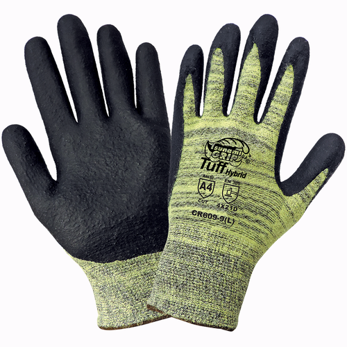 Tsunami Grip Tuff Hybrid - Palm Dipped Cut Resistant Glove Size 7(S) 12 Pair, #CR609-7(S)