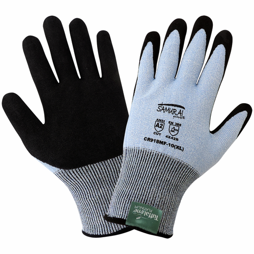 Samurai Glove Lightweight Cut Resistant Glove Made With Tuffalene Platinum- Size 10(XL) 12 Pair, #CR918MF-10(XL)