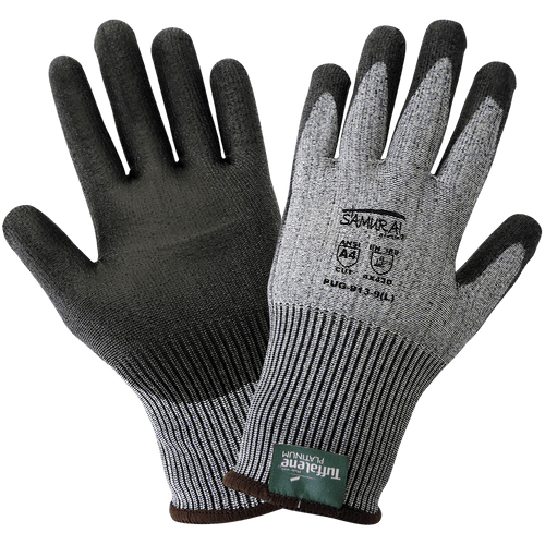 Samurai Glove Gray Cut Resistant Enhancement-Free Glove Size 8(M) 12 Pair, #PUG-913-8(M)