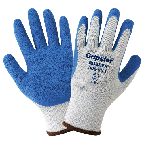 Gripter -Etched-Finish Rubber Palm Glove Size 6(XS) 12 Pair, #300-6(XS)
