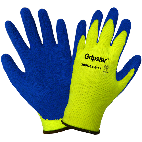 Gripter - High-Visibility Etched Rubber Dipped Glove Size 7(S) 12 Pair, #300NBE-7(S)