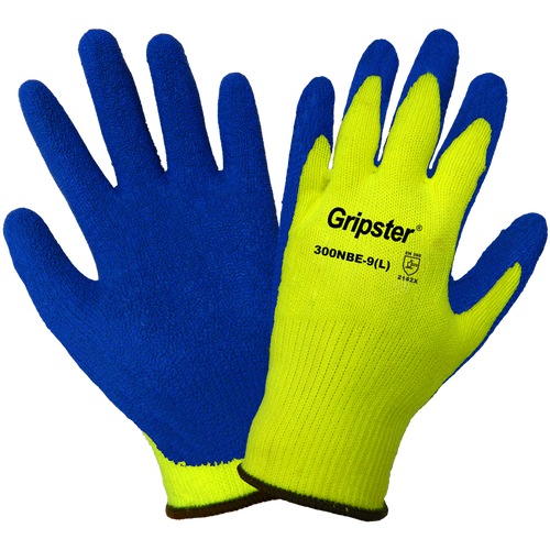 Gripter - High-Visibility Etched Rubber Dipped Glove Size 7(S) 12 Pair, #300NBE-7(S)