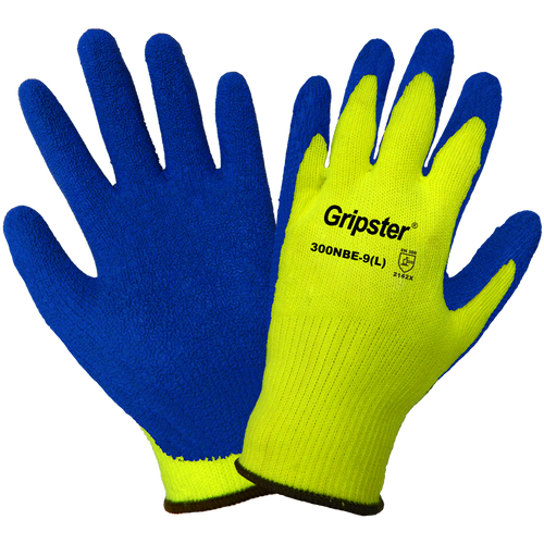 Gripter - High-Visibility Etched Rubber Dipped Glove Size 10(XL) 12 Pair, #300NBE-10(XL)