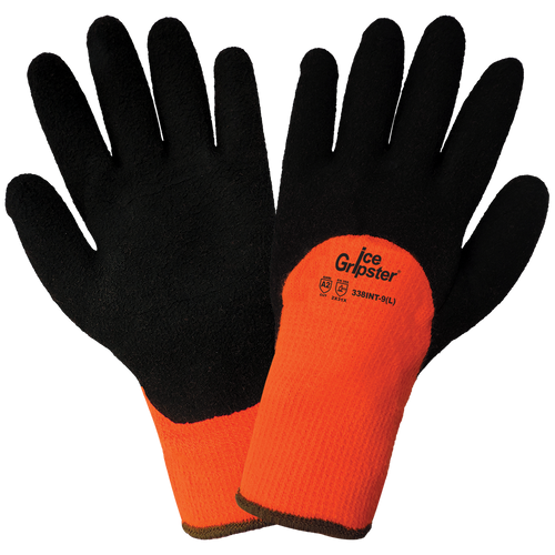 Ice Gripter - High-Visibility Low Temperature Glove Size 9(L) 12 Pair, #338INT-9(L)