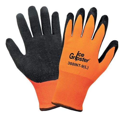 Ice Gripter - High Visibility Water Repellent Low Temperature Glove Size 10(XL) 12 Pair, #388INT-10(XL)