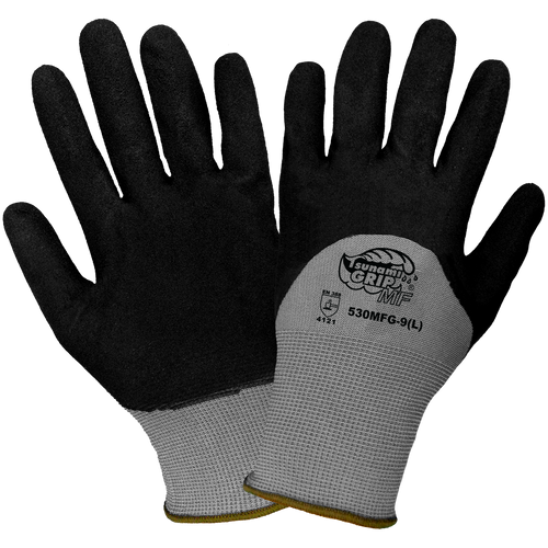 Tsunami Grip - Double-Dipped Mach Finish Nitrile Glove Size 7(S) 12 Pair, #530MFG-7(S)