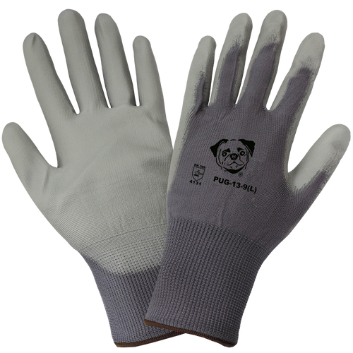 Gray ESD Anti-Static/Electrostatic Compliant Polyurethane Coated Glove Size 6(XS) 12 Pair, #PUG-13-6(XS)