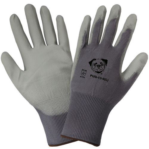 Gray ESD Anti-Static/Electrostatic Compliant Polyurethane Coated Glove Size 11(2XL) 12 Pair, #PUG-13-11(2XL)