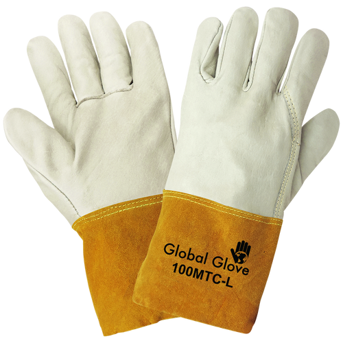 Premium Grain Cowhide Mig/Tig Welder Glove Size 9(L) 12 Pair, #100MTC-9(L)