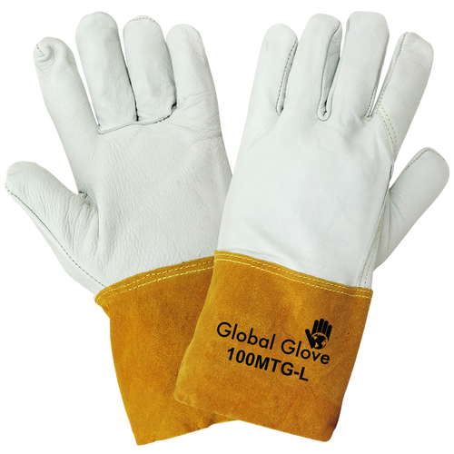 Premium Grain Goatskin Mig/Tig Welder Glove Size 8(M) 12 Pair, #100MTG-8(M)