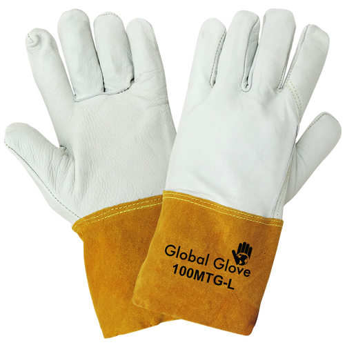 Premium Grain Goatskin Mig/Tig Welder Glove Size 9(L) 12 Pair, #100MTG-9(L)