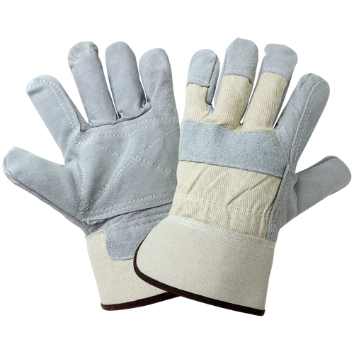 Split Cowhide Double Palm Glove Size 9(L) 12 Pair, #2250DP-9(L)