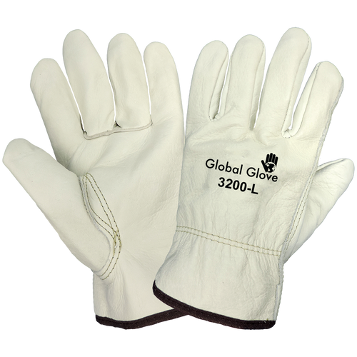 Premium Cowhide Leather Glove with DuPont Kevlar Fiber- Size 9(L) 12 Pair, #3200-9(L)