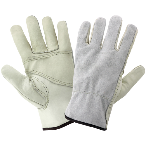 Economy Patch Palm Leather Glove Size 9(L) 12 Pair, #3200PP-9(L)