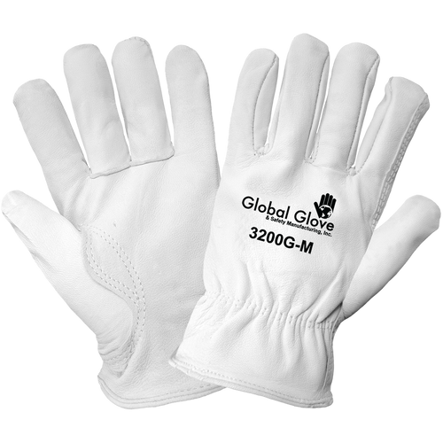 Premium Grade Goatskin Driver Style Glove with Keystone Thumb- Size 6(XS) 12 Pair, #3200G-6(XS)