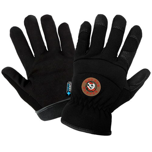 Hot Rod Glove Black Insulated Waterproof Drivers Style Glove Size 8(M) 12 Pair, #HR3200INT-8(M)