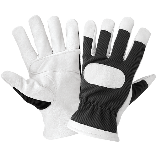 Hot Rod Glove - Soft Double Goatskin Palm Sports Style Glove Size 8(M) 12 Pair, #HR4008-8(M)
