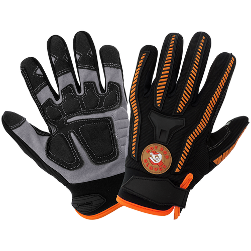 Hot Rod Glove - Impact Resistant Padded Palm Glove Size 9(L) 12 Pair, #HR8500-9(L)