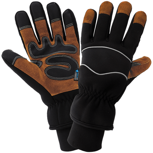 Premium-Grade Split Cowhide Leather Palm, Low Temperature, Waterproof, and Insulated Glove Size 8(M) 12 Pair, #SG5200INT-8(M)