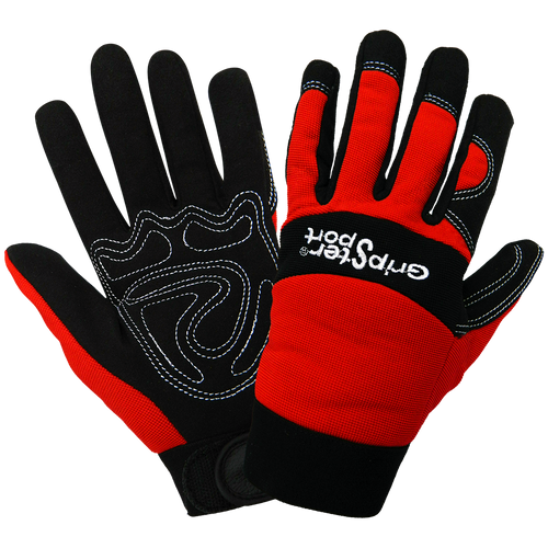 Gripter Sport - Spandex/Synthetic Leather Foam-Padded Work Glove Size 9(L) 12 Pair, #SG9000-9(L)