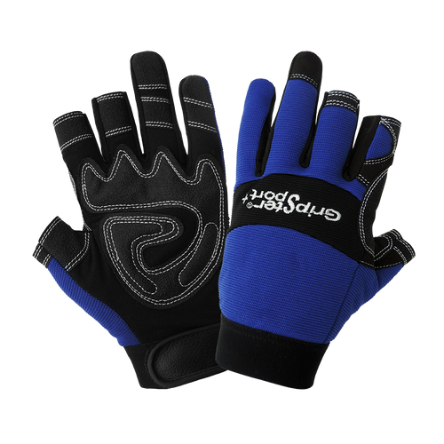 Gripter Sport+ - Spandex/Synthetic Leather Fingerless Glove Size 11(2XL) 12 Pair, #SG9001NF-11(2XL)