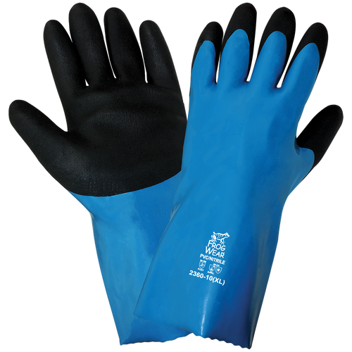 FrogWear Premium Nitrile Chemical Handling Glove Size 9(L) 12 Pair, #2360-9(L)