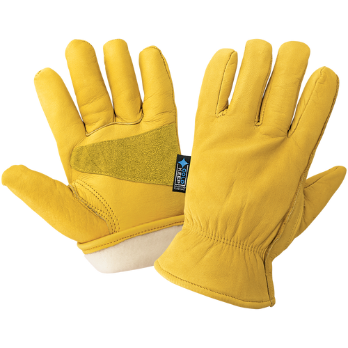 Premium Insulated Water Resistant Grain Cowhide Leather Glove with Reinforced Palm- Size 11(2XL) 12 Pair, #3100CTH-11(2XL)